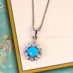 گردنبند فیروزه زنانه کد 14793