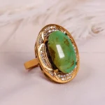 انگشتر فیروزه شجری زنانه کد 14823