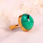 انگشتر فیروزه شجری زنانه کد 14829