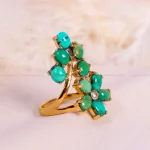 انگشتر فیروزه شجری زنانه کد 14834