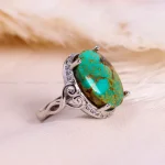 انگشتر فیروزه شجری زنانه کد 14844