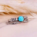 انگشتر فیروزه شجری زنانه کد 14846