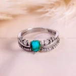 انگشتر فیروزه شجری زنانه کد 14849