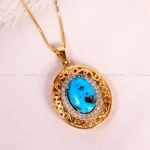 گردنبند فیروزه زنانه کد 14851