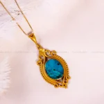 گردنبند فیروزه زنانه کد 14857