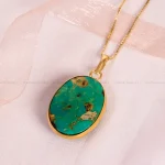 گردنبند فیروزه زنانه کد 14870