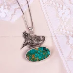 گردنبند فیروزه شجری زنانه کد 14886