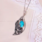 گردنبند فیروزه شجری زنانه کد 14901