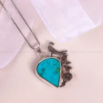 گردنبند فیروزه شجری زنانه کد 14904