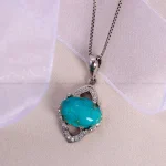 گردنبند فیروزه زنانه کد 14926