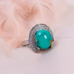 انگشتر فیروزه شجری زنانه کد 14927