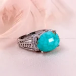 انگشتر فیروزه شجری زنانه کد 14929