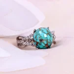 انگشتر فیروزه شجری زنانه کد 14936