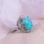انگشتر فیروزه شجری زنانه کد 14943