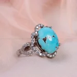 انگشتر فیروزه شجری زنانه کد 14950
