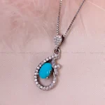 گردنبند فیروزه زنانه کد 14955