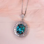 گردنبند فیروزه زنانه کد 14960