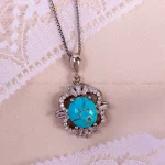 گردنبند فیروزه زنانه کد 14966