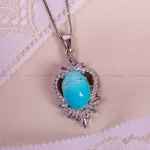گردنبند فیروزه زنانه کد 14971