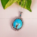 گردنبند فیروزه زنانه کد 14976