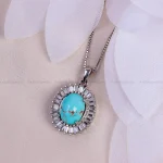 گردنبند فیروزه زنانه کد 14986