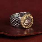 انگشتر موزانایت مردانه کد 15034