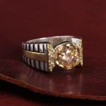 انگشتر موزانایت مردانه کد 15035