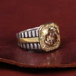 انگشتر موزانایت مردانه کد 15037