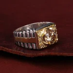 انگشتر موزانایت مردانه کد 15044