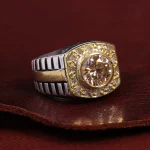 انگشتر موزانایت مردانه کد 15053