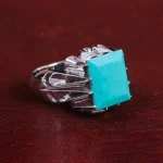 انگشتر فیروزه شجری مردانه کد 15097