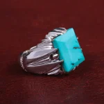 انگشتر فیروزه شجری مردانه کد 15098