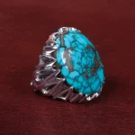 انگشتر فیروزه شجری مردانه کد 15105