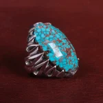 انگشتر فیروزه شجری مردانه کد 15114