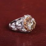Men's moissanite ring