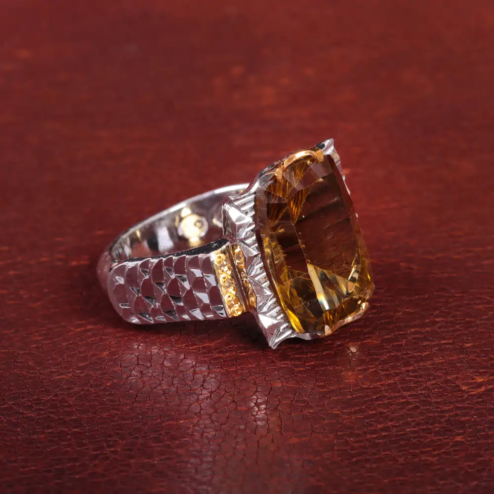 انگشتر کوارتز مردانه کد 15140