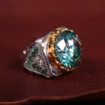 انگشتر موزانایت مردانه کد 15141