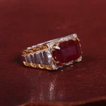 انگشتر یاقوت سرخ مردانه کد 15146
