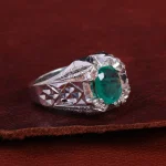 انگشتر زمرد مردانه کد 15153