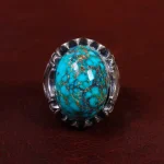 انگشتر فیروزه شجری مردانه کد 14664