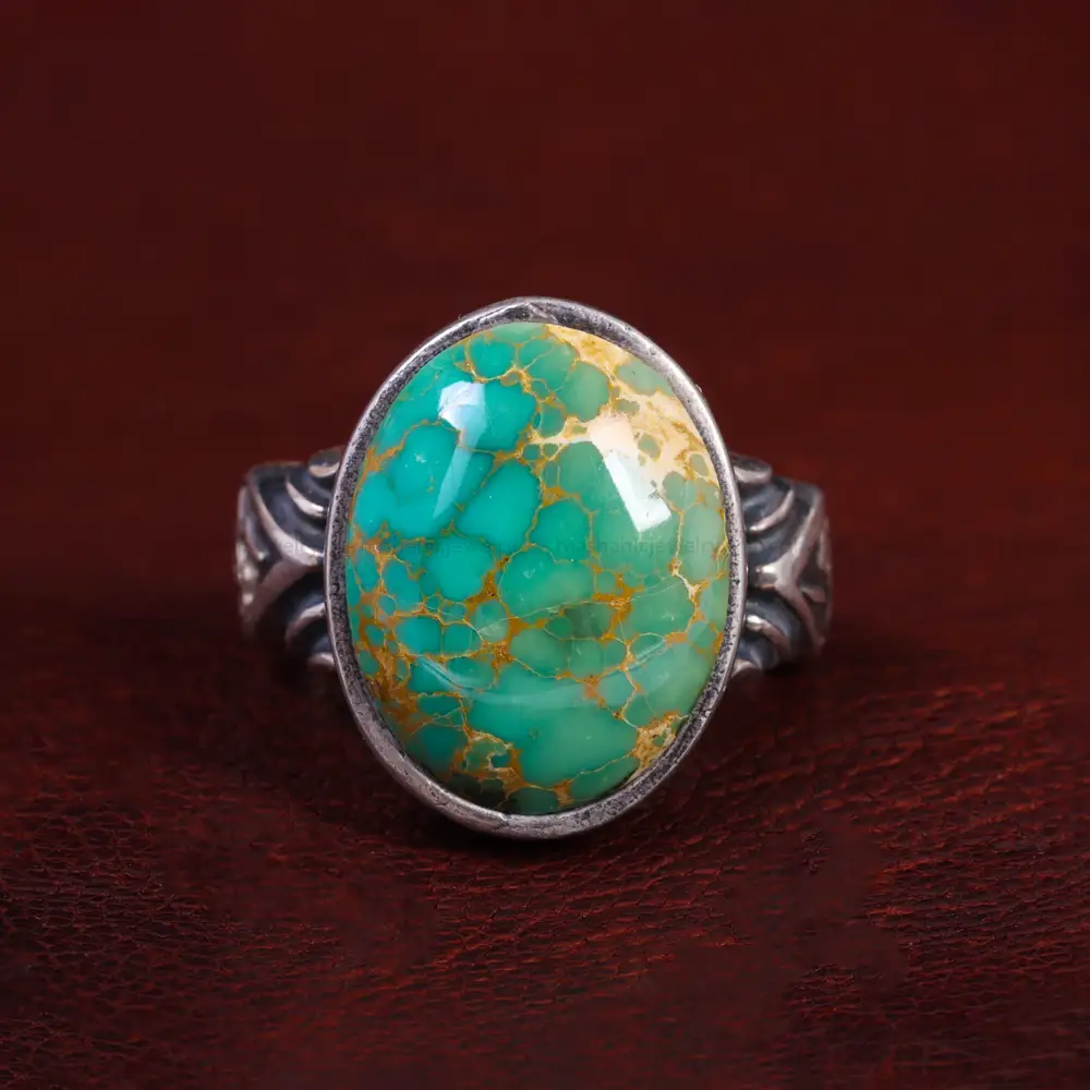 انگشتر فیروزه شجری مردانه کد 14675