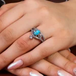 انگشتر فیروزه شجری زنانه کد 14721