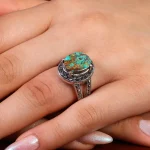 انگشتر فیروزه شجری زنانه کد 14732