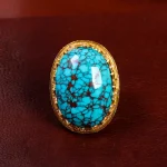 انگشتر فیروزه شجری مردانه کد 14764