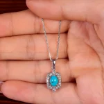 گردنبند فیروزه زنانه کد 14790