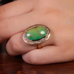 انگشتر فیروزه شجری زنانه کد 14823