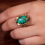 انگشتر فیروزه شجری زنانه کد 14826