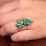 انگشتر فیروزه شجری زنانه کد 14834