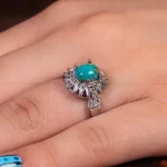انگشتر فیروزه شجری زنانه کد 14847