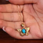 گردنبند فیروزه زنانه کد 14850